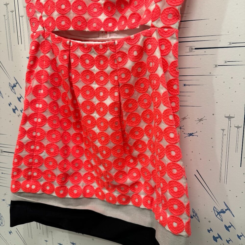 Diane von Furstenberg Hot Pink Sleeveless Dot Dress (Size 0) - Picture 7 of 10